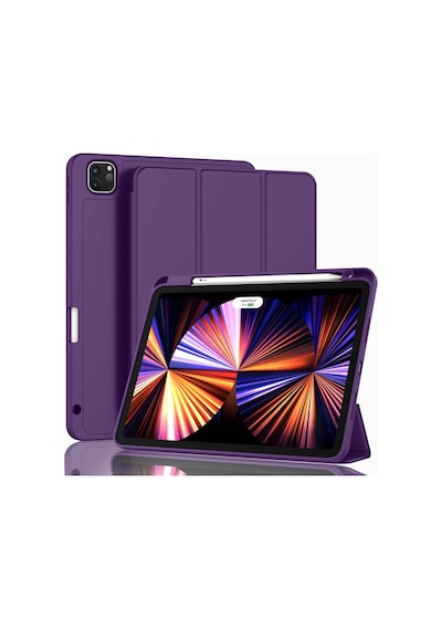 Apple Uyumlu iPad Pro 12.9 4. Nesil Ve 3. Nesil Kılıf Pen Charge Kalem Bölmeli 2018 - 2020