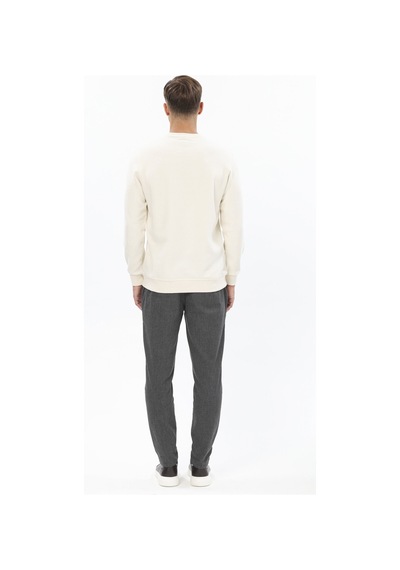 Erkek Kadife Sweatshirt 252209002.kdfoyr Ekru
