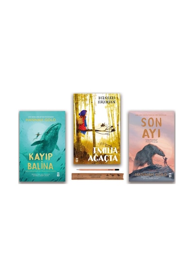 Genç Timaş Son Ayı - Kayıp Balina - Emilia Ağaçta Set 3 Kitap