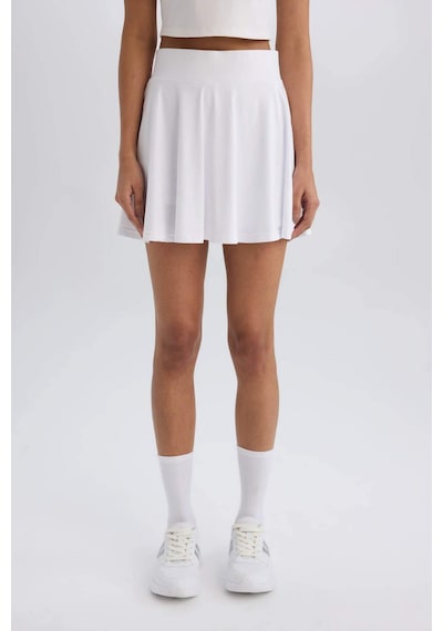 Defacto Sporcu İçi Taytlı Mini Tenis Eteği A2514AX23SM Beyaz