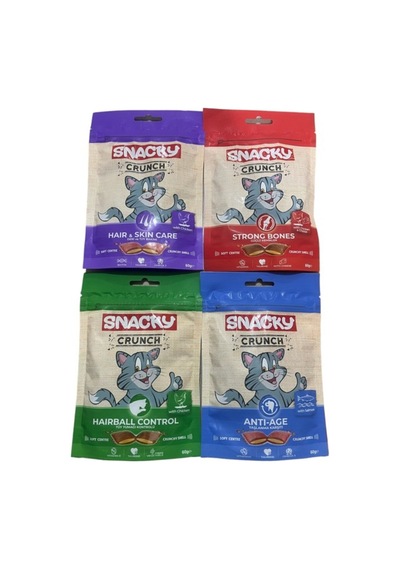 Crunch Kıtır Kedi Ödülü Kedi Ödül Maması Karma Paket 4x60gr