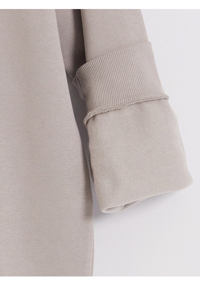 Lcwaıkıkı Classic Gri Bisiklet Yaka Desenli Erkek Sweatshirt
