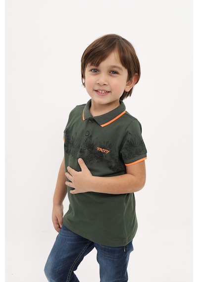 Toontoy Kids Toontoy Erkek Çocuk Baskılı Tişört Haki
