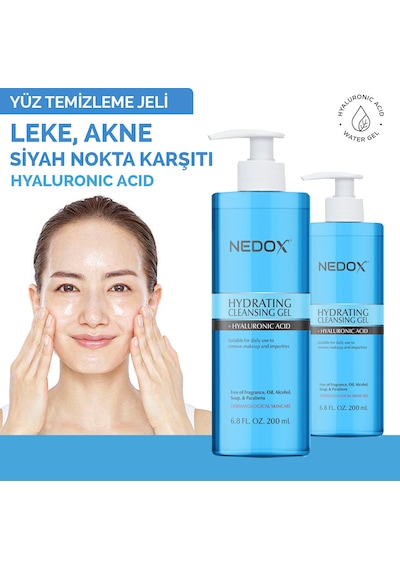 Nedox Yüz Temizleme Jeli Yağlı ve Akneye Eğilim Gösteren Ciltler 200 ML