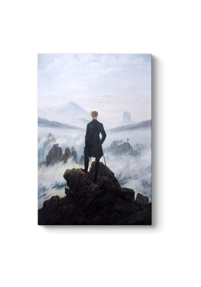 Caspar David Friedrich - Bulutların Üzerinde Yolculuk Tablosu 40 X 60 7/8 Yaş