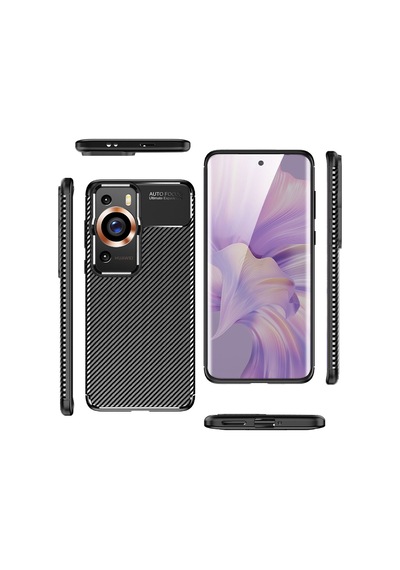 Huawei P60 Pro Kılıf Zore Negro Karbon Tasarım Silikon Kılıf