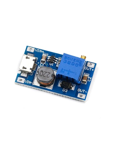 Mt3608 Micro Usb Dc-dc Voltaj Yükseltici Modül - Usb Soketli - 2a