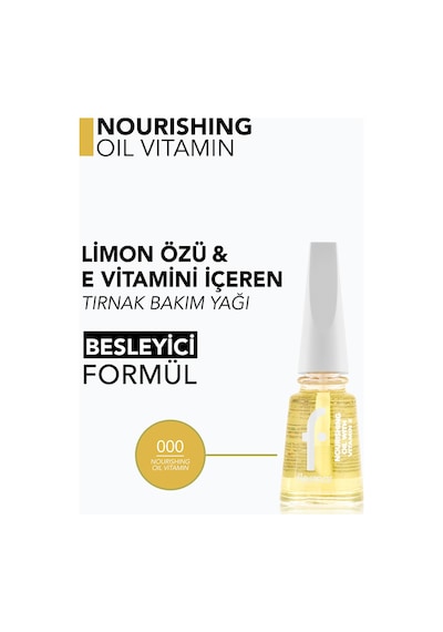 Flormar Nourishing Oil Vitamin Limon Ölzü & E Vitamini İçeren Tırnak Bakım Yağı