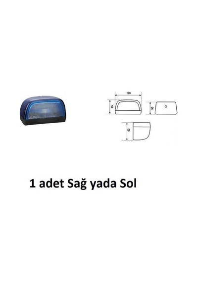 Arka Plaka Lamba Anadol Otosan P100 Mavi Asfar 17023m