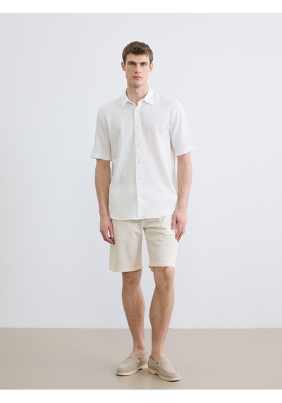 Lcw Vision Beyaz Regular Fit Erkek Basic Gömlek
