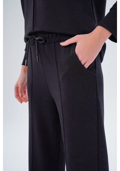 Gülmina Moda Kadın Çimalı Tam Kalıp Alt Üst Takım - Siyah