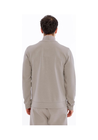 Ar-ma Erkek Slim Fit Sweatshirt Scuba Interlok, Tam Fermuarlı, Dik Yaka, Fleto Cepli K30324989802 Gri-bej G8 Gri - Füme