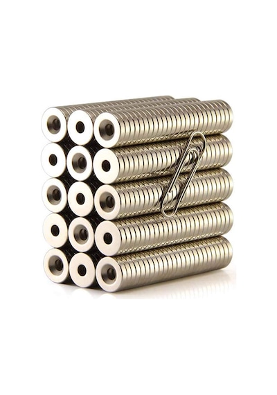 Neodyum Mıknatıs, 12Mm X 7-3,5 X 3Mm Havşa Delikli, Adet Seçmeli 5 Adet