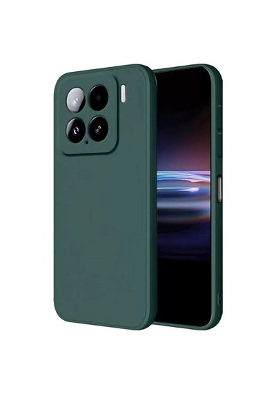 Newface Xiaomi Mi 15 Pro Kılıf Nano İçi Kadife Silikon - Koyu Yeşil