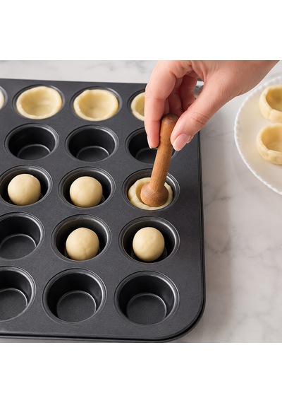 24'lü Tartolet Kalıbı Yapışmaz Mini Tart Kek Kurabiye Pişirme Tepsisi 24 Gözlü Fırın Kalıbı Sariva Home Teflon