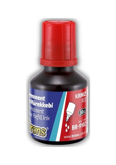 Markör Permanent Kalem Mürekkebi 30 ml 1 Adet Brons Koli Çuval Ka