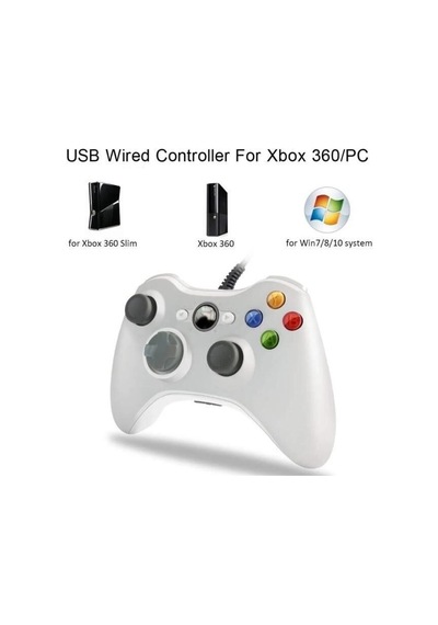 Delux Serisi Masaüstü Dijital Sistem Xbox 360/pc Uyumlu Kablolu Joystick Gamepad