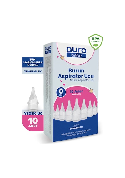Bebek Burun Aspiratör Yedek Ucu 10 Adet Tüm Markalar İle Uyumlu