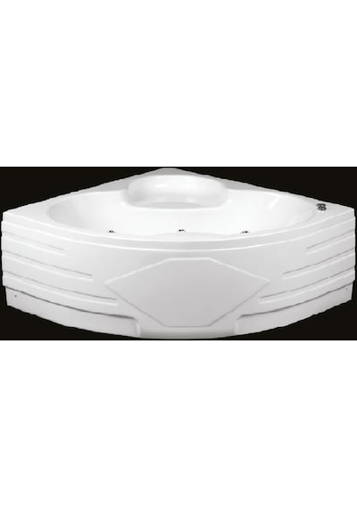 Alika 120x120 CM Oval Köşe Jakuzi Küvet&hidromasaj Sistem 2 (6+8 Jet)