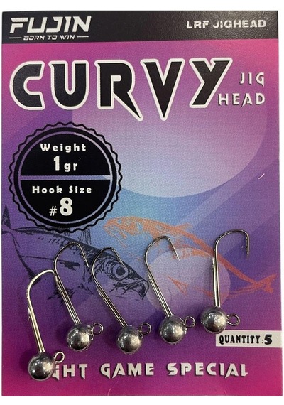 Fujin Curvy Jig Head Zoka 8 No 1gr 5 Adet