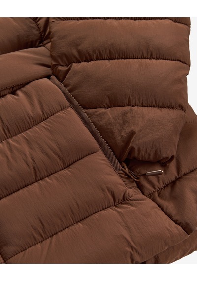 Skechers M Essential Outerwear Padded Jacket Erkek Kahverengi S2620195-2070