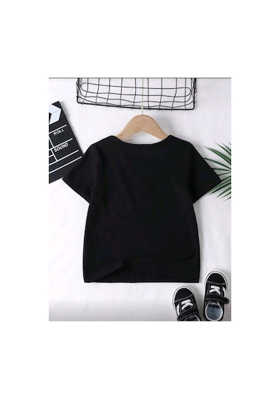 Stil X Ramazan Bayramı Baskılı Erkek Çocuk Tshirt, %100 Pamuklu Kumaş Siyah-3