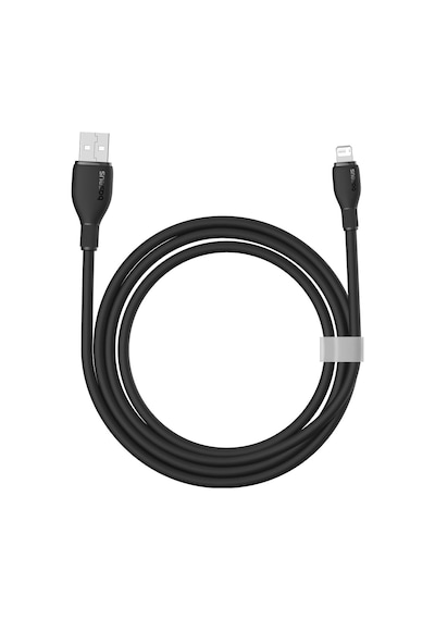 Pudding Hızlı Şarj Özellikli Lightning Kablo 2.4a, 1.2 Metre, Siyah Standart