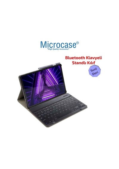 Lenovo Uyumlu Tab M10 Tb-X306F 10.1 Bluetooth Klavyeli Kılıf - Bkk1