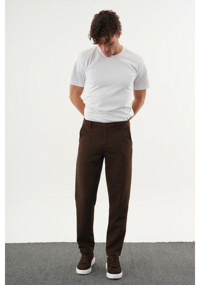 Redline Arden Kışlık Kalın Slim Fit Kemerli Erkek Pantolon Kahverengi Redline Arden Kışlık Kalın Slim Fit Kemerli Erkek Pantolon Kahverengi