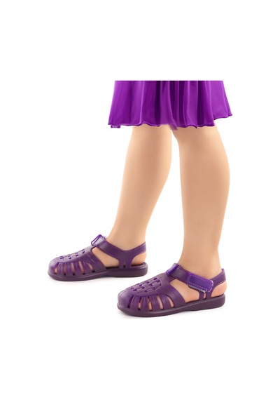 Kiko Kids Fina Günlük Deniz Havuz Plaj Kız Çocuk Sandalet Ayakkabı Mor