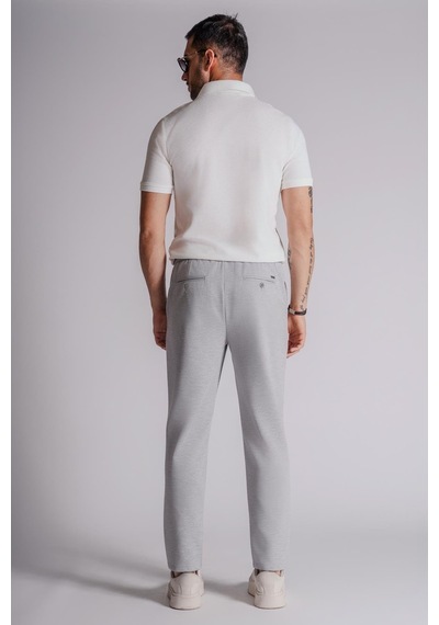 Braccas Erkek Yandan Cepli Beli Lastikli Relaxed Fit Jogger Pantolon Lacivert Gri