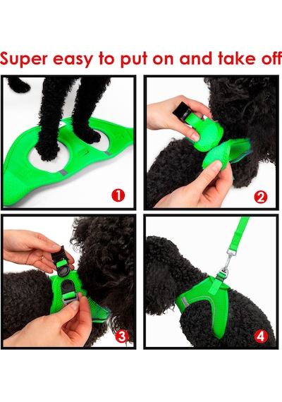 Air-Mesh Küçük ve Orta Irk Kedi Köpek Göğüs Tasması - Yumuşak, Nefes Alabilir, Dayanıklı NEON YEŞİL S Air-Mesh Küçük ve Orta Irk Kedi Köpek Göğüs Tasması - Yumuşak, Nefes Alabilir, Dayanıklı NEON YEŞİL S