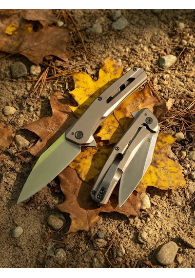 Knivox Browning D2 Çelik Titanyum Kaplama Katlanır Çakı -ultra Dayanıklı Outdoor Bıçağı Gri