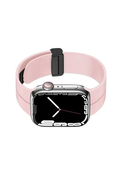 Apple Uyumlu  Watch  10 Serisi 46mm Redclick Krd-84 Silikon Modern Tasarım Kordon