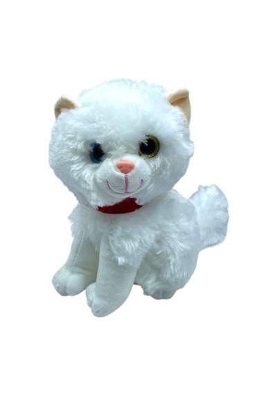 20 Cm Oyuncak Miyavlayan Sesli Peluş Kedi Çok Renkli