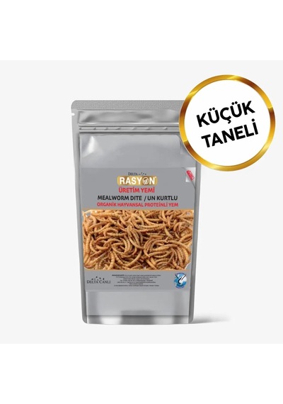 Delta Rasyon Un Kurtlu Organik Hayvansal Proteinli Üretim Yemi Küçük Taneli 1 KG