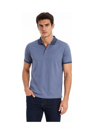 Baglan Erkek Polo Yaka Kısa Kollu Tişört Regular Kalıp T6092 Bgl-st05550 Mavi
