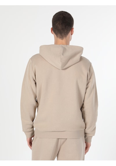 Colin's Colins Regular Fit Kapüşonlu Bej Erkek Sweatshirt Cl1059712 Bej Colin's Colins Regular Fit Kapüşonlu Bej Erkek Sweatshirt Cl1059712 Bej