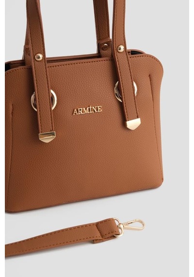 Armine 364 Omuz Askılı Kadın El Çanta Taba