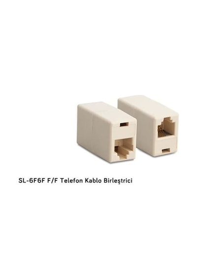 RJ11 Cat3 Telefon Kablosu Birleştirici Uzatma Ara Aparatı