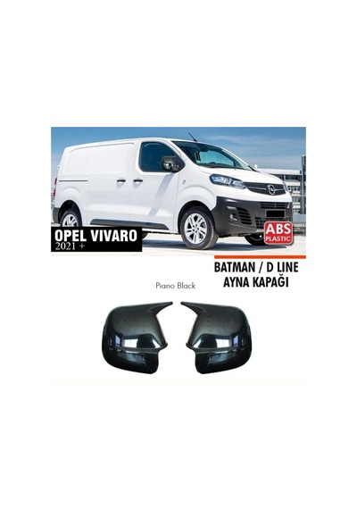 Opel Vivaro Batman Yarasa Ayna Kapağı 2021+ Parlak Siyah