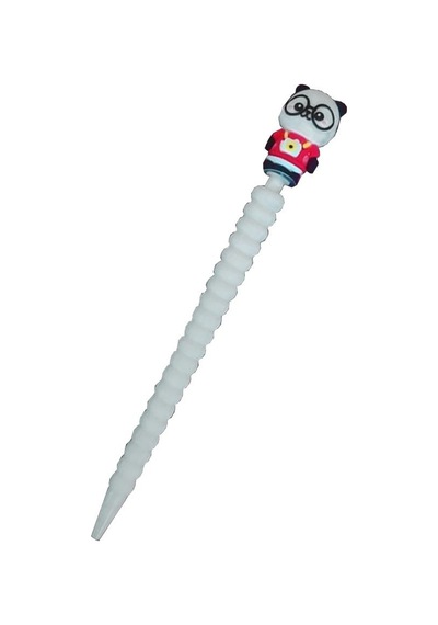 Panda Versatil Kalem 0.7mm Uçlu Kalem 1 Adet Sevimli Gözlüklü Sevimli Panda Mekanik Uçlu Kurşun Kalem 001