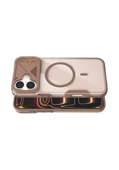 Joko Apple Uyumlu iPhone 16 Zinko Magsafe Kapak - Çöl Titanyum Standart