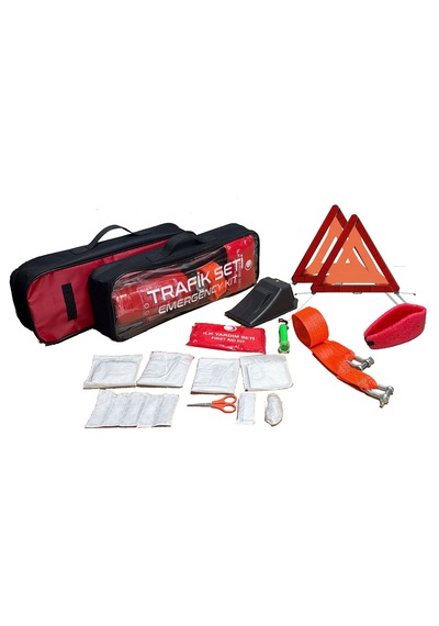 Asm19 1560 Trafik Seti Full Set Çeki Halatı+el Feneri+metal