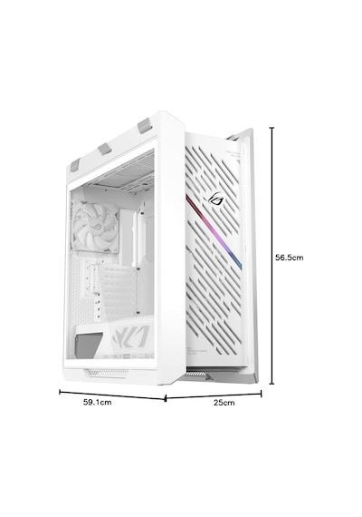 Rog Strıx Helıos Iı, Çift Temperli Cam Panel, 450mm Gpu Desteği, Alüminyum Kasa Ve Ön Panel, Gpu Destek Braketle