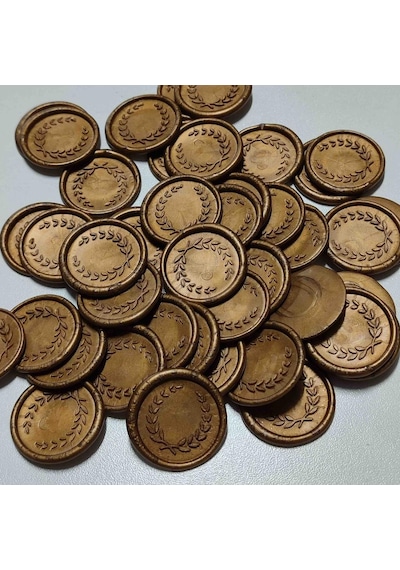 Hazır Mühür Mum Mührü 50 Adet Bakır Karışık