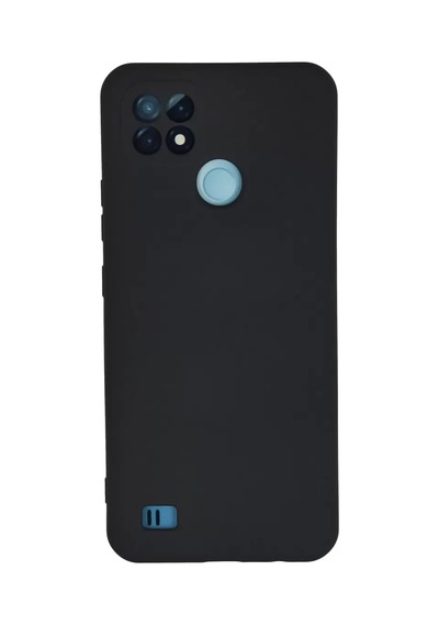 Realme C21 Kılıf Nano İçi Kadife Silikon - Lacivert Standart