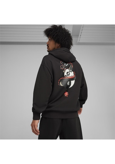 Puma X Staple Graphic Hoodie Erkek Sweatshirt-siyah
