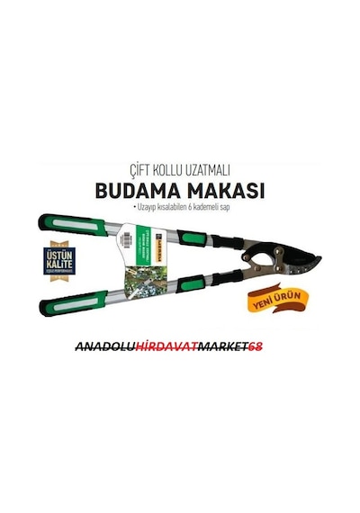 Meşem Uzatmalı Budama Makası Örs Tipi Dal Budama Makası