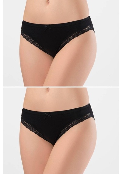 Türen Kadın Likralı Fistolu Slip 2'li Paket 001